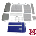 3 Door Portable Folding Canvas Wardrobe, Foldable Cloth Storage Wardrobe Cupboard Almari - 3 Designs. 