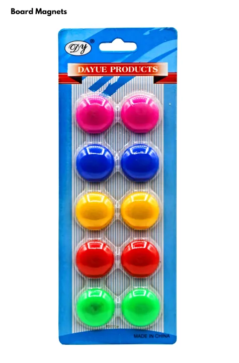 Pack%20Of%2010%20Board%20Magnets%2030mm%20For%20White%20Board%20Notice%20Board%20Planning%20Magnets%20Fridge%20-%20Multicolor%20Magnetic%20Button%20(%202%20Pcs%20)%20-%20Image%202