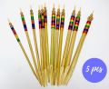 Fancy Calligraphy Pen Qalam Bamboo Wooden Fancy Reed Qalam Handmade for Calligraphy Arabic, Urdu, Farsi Fancy Khatati Qalam ( 3Piece ). 