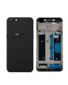 OPPO A57 Complete Metal Housing Full Body Casing Replacement Parts Case With Side Volume Buttons ( Middle Frame Plate And Back Frame) - Black. 
