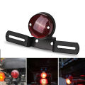 Motorcycle Back Light Cafe Racer Bike Back Light Round Red Metal. 