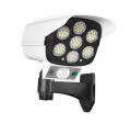 LED Solar Camera Style Power Light PIR Motion Sensor Outdoor Wall Lamp Fake_ Camera Shape. 