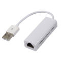 USB 2.0 To RJ45 Lan Network Ethernet Adapter Card Converter USB 2.0 Ethernet Adapter - White. 