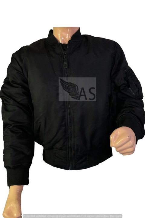 Flight%20Jacket%20%7C%20Bomber%20Jacket%20%7C%20Military%20Jacket%20(Black)%20-%20Image%204