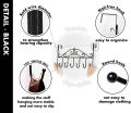 Over Door Hanger with 7 Hooks, Metal Over the Door hanger, Door Hooks, Hanging Storage Rack for Clothes, Bedroom, Bathroom, Door hanger for Home, Office Kitchen. 