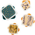 Premier Home  - Mimo Set Of 4 Animal Print Lunch Boxes. 