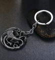 Game of Thrones House Targaryen 3 Dragon Metal Keychain. 