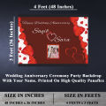 Wedding Anniversary Party Backdrop Printed On Panaflex. 