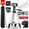 3110 Tripod Stand for Mobile Phones & Camera 360 Adjustable Tripod Stand Holder for DSLR Android IOS Best Stand for Bloggers Youtubers Ticktockers Video Maker Portable Scalable Pan Head Tripod Mount Bracket Holder Foldable Tripod Stand for Camcorders. 