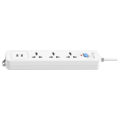 Extension Board Surge Protector Power Strip GONGNIU N103U- 3 Way Extension Board with Universal Sockets and Master Switch Extension Cord, 2USB Port, German VDE Certified 3×0.75mm 2 Cable of 3m full length Desk Charging Station Wall Mount for Home Office. 