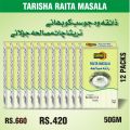 12 Packs of Tarisha Raita Masala Powder. 