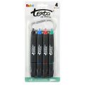 TEXTA PERMANENT MARKER ASSORTED COLOURS PACK 4. 