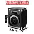Original KTS 1057 Bluetooth Wireless Speaker / Support USB - SD Card / FM Radio / USB Charging / 3 inch Drive Size / Small Mini & Portable / Loud & Clear Sound System Loudspeaker / LED Disco Lighting / High Quality Stereo Bass Rechargeable Speakers. 