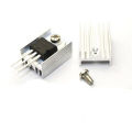 LM7805 Voltage Regulator with Heatsink. 