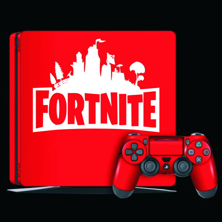 ps4%20slim%20skin%20fortnite%20design%20with%202%20controller%20skin%20(not%20silicon%20cove)%20-%20Image%203