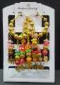 New Fashion Velvet Plush Balls Design Gold Plated Baliyan Earrings for Parties or Events. 
