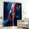 Spiderman Digital Printed Curtain Pair. 