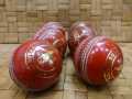 Pack of 2 Cricket Hard Balls Leather and Cork Match Ball. 