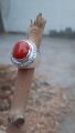 Red Coral Ring Men Pink Coral Ring Red Coral Stone For Ring Natural Marjan Stone Ring in 925 Silver. 