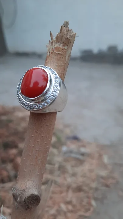 Red%20Coral%20Ring%20Men%20Pink%20Coral%20Ring%20Red%20Coral%20Stone%20For%20Ring%20Natural%20Marjan%20Stone%20Ring%20in%20925%20Silver%20-%20Image%202