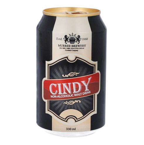 Muree Brewery Cindy Malt, Non-Alcoholic Malt Drink, Can, 330ml