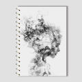 Spiral Notebook A4 or A5  -  Line Art. 