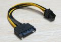 15pin SATA to 6pin PCI Express Card Power Cable. 
