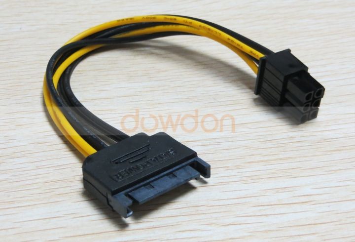 15pin SATA to 6pin PCI Express Card Power Cable