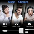 4 in 1 iPhone Adapter for Gaming Calling + Charging Dual Lightning Splitter Headphone Jack Cable Connector Dongle tws. 