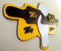 My Kitchen MY Rules Wooden 3D Wall Hanging Amazing Style. 