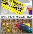 Student Driver Safety Sign Vehicle Bumper Car Sign Sticker Bumper for New Drivers Set of 3. 