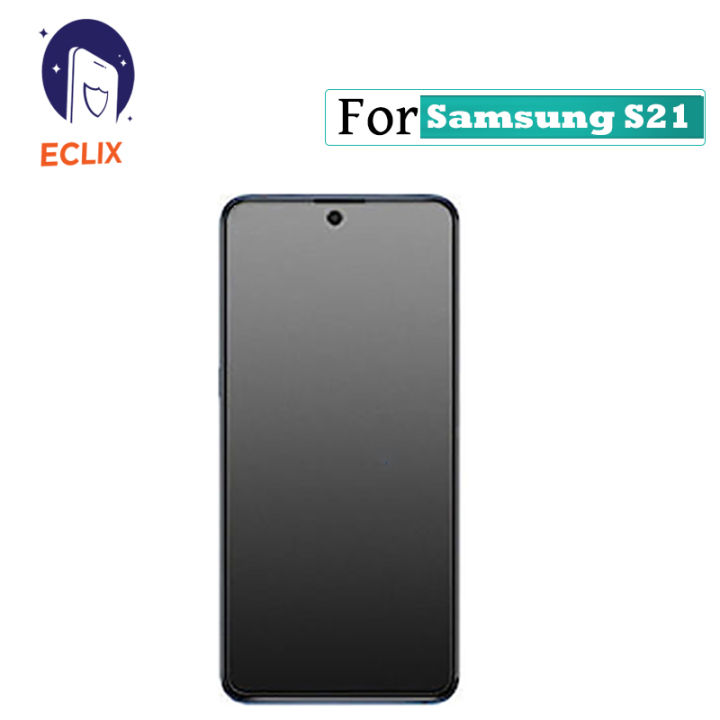 ECLIX Samsung Galaxy S21 5G Ceramic Matte Protector ( NO Black Border) Un-Breakable Tempered Screen Protector - Semi Transparent