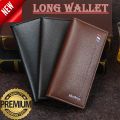 Long Wallet For Men - High Quality PU Leather Wallet - Cash Money Card Mobile Phone Holder - Travel Wallet - Stylish Wallets - Mobile Wallet - Card Cash Holder - Space Saving Wallet - Best Multi Pockets Wallet For Boys Purse - Stylish Gift For Loved One. 