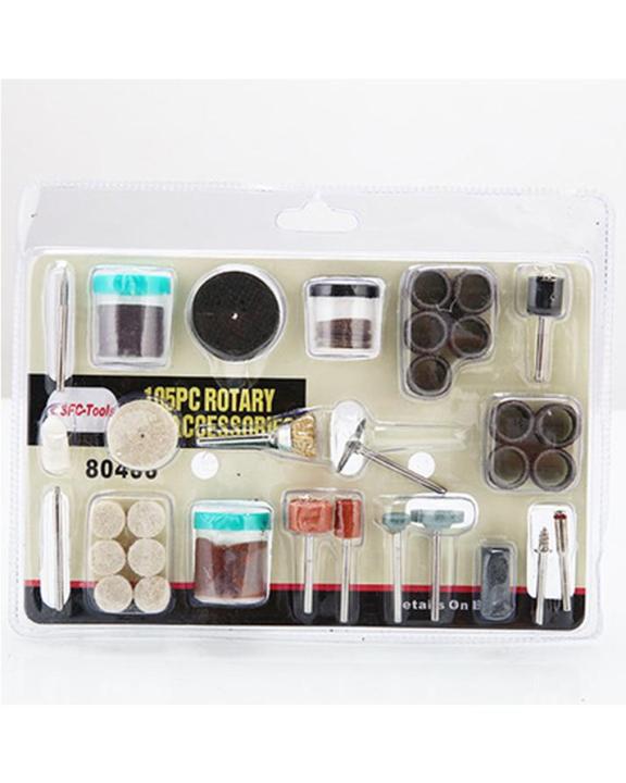 105%20Pcs%20Rotary%20Power%20Tool%20Set%20Mini%20Drill%20Kit%20Fits%201/8"%20Shank%20Sanding%20Polishing%20Cutting%20Grinding%20Tool%20Polishing%20Accessory%20Bit%20-%20Image%202