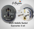 3 Pin to 2 Pin Converter EU Plug travel Adapter, Multi-Purpose Socket plug Converter, US/UK/AU to European converter, for Mobiles, laptops Adpator, 3 pin switches. 