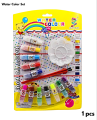 Water color Paint Set - 12 Assorted Watercolour tube Set with 2 Paint Brushes & 1 tray For Kids. 