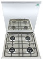 Welcome Gas Cooking Range 24 Inches 4 Burners Stainless Steel Body WC-2400 - Silver. 