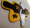 My Kitchen MY Rules Wooden 3D Wall Hanging Amazing Style. 
