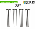 Hairpin legs for coffee table - center table Set of 4. 