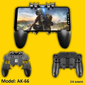 AK66  5 in 1 PUBG Mobile Game Controller Trigger Six Finger All-in-one Joystick Gamepad for PUBG - Black. 
