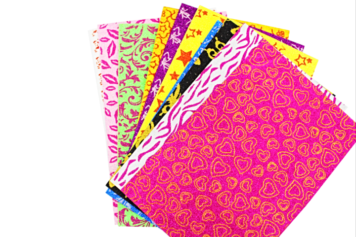 Foaming%20Sheet%20Glitter%20A/4%20Multicolour%20%20(Design)%20(10%20Pcs%20)%20-%20Image%202