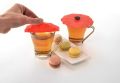 Techmanistan Random Color - Silicone Cover Sippers with Straws Set, 2 Pcs Cover & Sip Set, Silicone Sipper Set. 