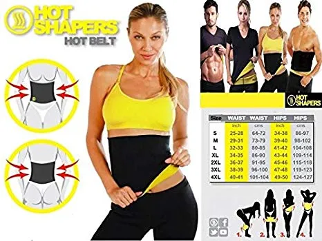 HOT%20SHAPERS%20Unisex%20Slimming%20Waist%20Trainer%20Belt%20with%20Breathable%20Nylon%20Material%20and%20Neoprene%20Support%20-%20New%20-%20Image%202