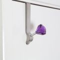 Over Door Purple Diamante Single Hook - Premier Home - SKU 0509777. 