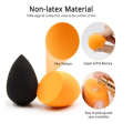 VADHARYA Beauty Blender Pack of 2, Foundation Makeup Sponge, Soft, Non-Latex Makeup Blender, Flawless for Cream, Liquid Foundation, & Powder. 