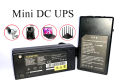 12V DC Mini UPS for Wifi Router, CCTV, fingerprint attendance with adapter and internal battery. 