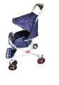 Alloy Foldable Baby Stroller Pram For Newborn  Blue color with  6 Big Tyres. 