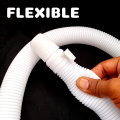 Flexible Universal Washing Machine Drain Pipe Three-faced Pure Pvc Plastic Meterial High Quality. 