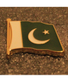 Parcham Pakistan Flag 3D Metal Lapel Pin. 
