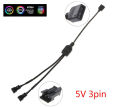 5V RGB Splitter 3PIN to JST SM 3Pin RGB splitter cable for Motherboard  Addressable 3 pin Header splitter cable for JST RGB Strip  Motherboard RGB Splitter Extension Cable. 